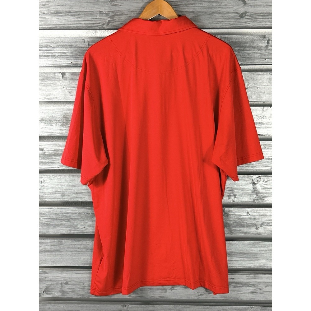 Royal And Awesome Polo Shirt Mens XXL Red Short Sleeve Golf MINT - Picture 6 of 8